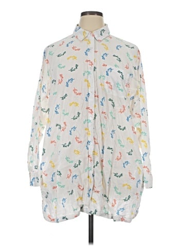 DKNY Long Sleeve Blouse (view 1)