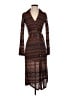Ramy Brook Chevron-herringbone Brown Casual Dress Size XXS - photo 1