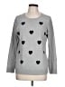 Amazon Essentials Hearts Gray Pullover Sweater Size L - photo 1