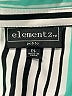 Elementz Stripes Teal 3/4 Sleeve Button-Down Shirt Size L (petite) - photo 7