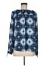Ann Taylor LOFT 100% Polyester Blue Long Sleeve Blouse Size M - photo 1