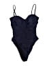 J.Crew Solid Blue One Piece Swimsuit Size 4 - photo 1