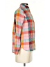 J.Crew Color Block Orange Long Sleeve Button-Down Shirt Size 0 - photo 4