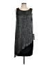 Connected Apparel Gray Silver Cocktail Dress Size 10 - photo 1