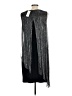Connected Apparel Gray Silver Cocktail Dress Size 10 - photo 2