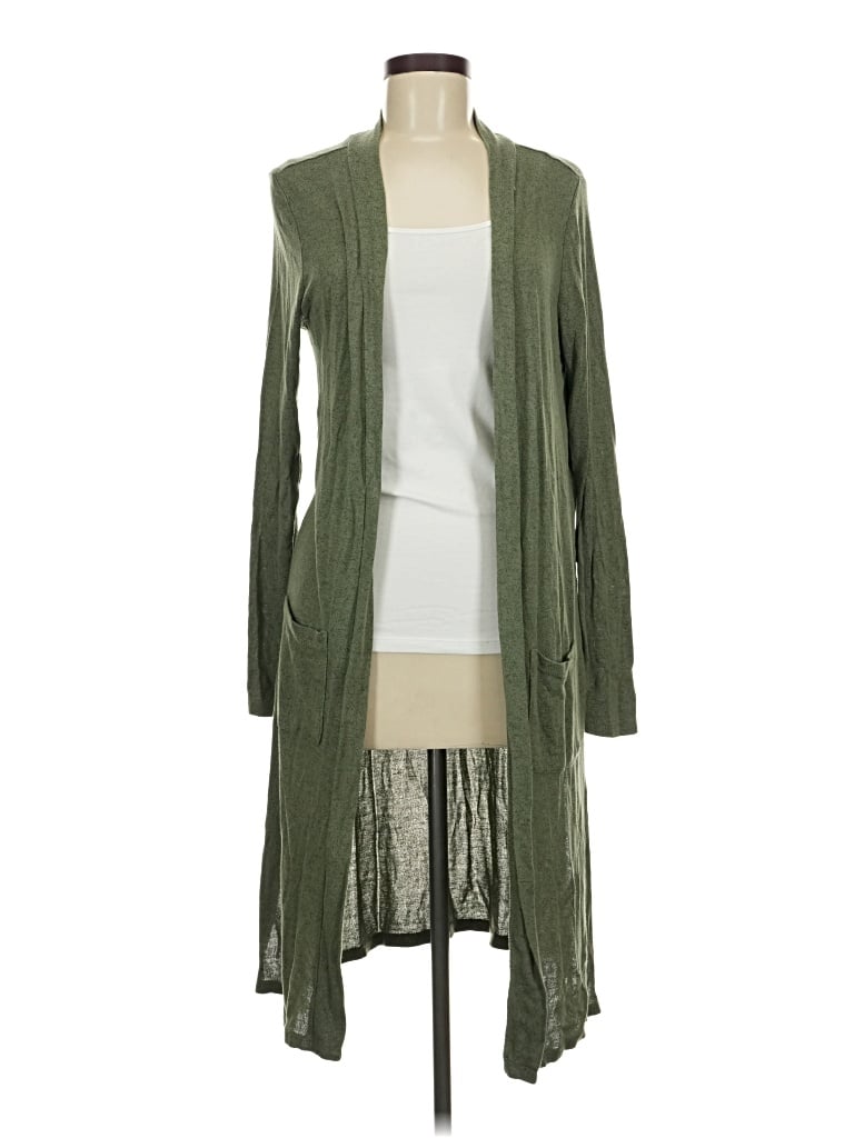 Pre-owned Faded Glory Cardigan Sweater In Green