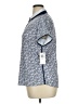 IZOD Print Blue Short Sleeve Blouse Size XL - photo 5