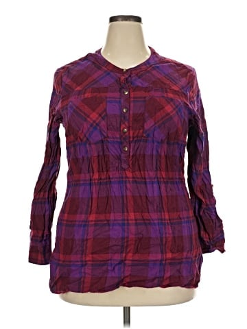 Eddie Bauer 3/4 Sleeve Button-Down Shirt (view 1)