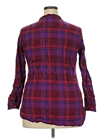 Eddie Bauer 3/4 Sleeve Button-Down Shirt (view 2)