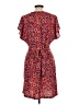Nine West Print Red Cocktail Dress Size L - photo 2