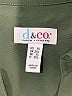 D&Co. 100% Polyester Solid Green 3/4 Sleeve Blouse Size 1X - photo 7