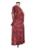 Nine West Print Red Cocktail Dress Size L - photo 4