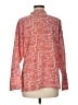 Assorted Brands 100% Cotton Print White Red Long Sleeve Blouse Size M - photo 2
