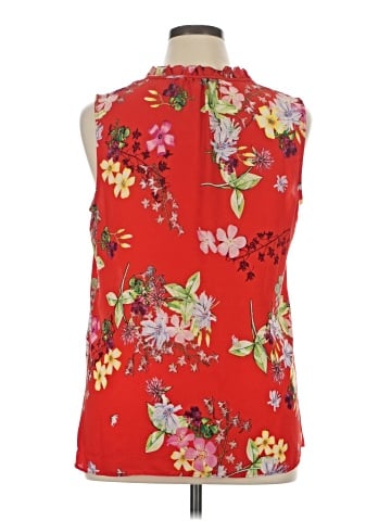 Rose + Olive Sleeveless Blouse (view 2)