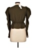 Topshop Brown 3/4 Sleeve Blouse Size 8 - photo 2