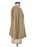 Sigrid Olsen 100% Silk Metallic Tan Silk Pullover Sweater Size S - photo 4