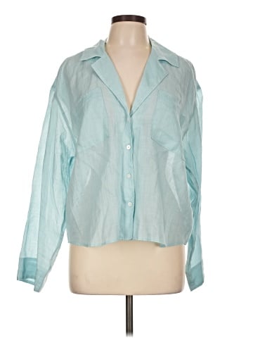 Madewell Resort Long-Sleeve Shirt in Ramie (view 1)
