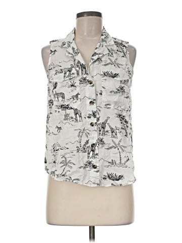 Banana Republic Sleeveless Button-Down Shirt (view 1)