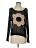 Love Tree 100% Acrylic Floral Black Pullover Sweater Size S - photo 1
