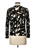 J.Crew 100% Wool Graphic Black Wool Cardigan Size L - photo 2