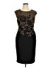 Connected Apparel Black Cocktail Dress Size 14 - photo 1