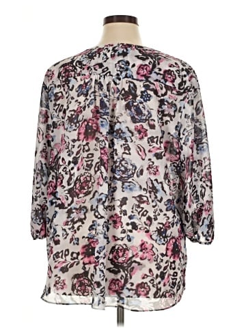 Chaps 3/4 Sleeve Blouse (view 2)
