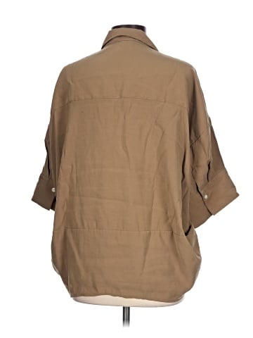 Banana Republic Factory Store 3/4 Sleeve Button-Down Shirt (view 2)