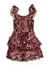 Zunie 100% Polyester Paisley Red Dress Size 8 - photo 1