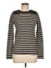 Tory Burch 100% Wool Stripes Black Wool Pullover Sweater Size M - photo 1