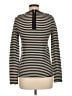 Tory Burch 100% Wool Stripes Black Wool Pullover Sweater Size M - photo 2