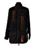 Soft Surroundings 100% Polyester Paisley Black Long Sleeve Blouse Size M - photo 2