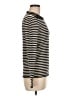 Tory Burch 100% Wool Stripes Black Wool Pullover Sweater Size M - photo 4