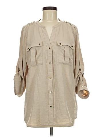 PREMISE 3/4 Sleeve Button-Down Shirt (view 1)