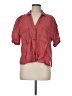 Pilcro Red 3/4 Sleeve Button-Down Shirt Size M - photo 1