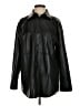 Babaton 100% Polyurethane Black Long Sleeve Button-Down Shirt Size S - photo 1