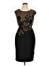 Connected Apparel Graphic Black Cocktail Dress Size 14 - photo 1