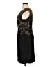 Connected Apparel Graphic Black Cocktail Dress Size 14 - photo 5