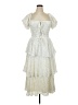 Francesca's 100% Polyester Polka Dots Ivory Cocktail Dress Size XL - photo 1