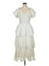 Francesca's 100% Polyester Polka Dots Ivory Cocktail Dress Size XL - photo 2