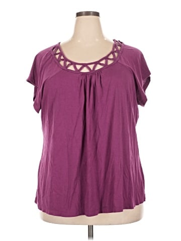 Lane Bryant Outlet Short Sleeve Top (view 1)