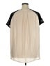 Maeve 100% Polyester Ivory Short Sleeve Blouse Size XL - photo 2