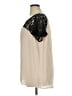 Maeve 100% Polyester Ivory Short Sleeve Blouse Size XL - photo 5