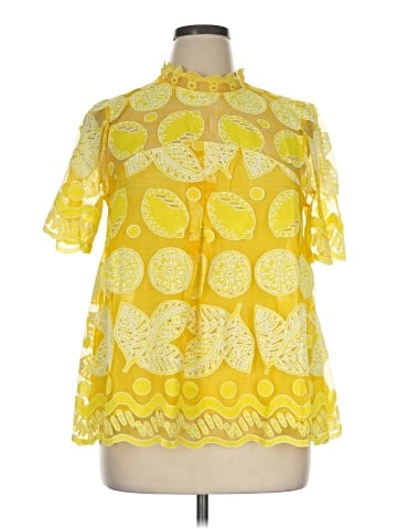 HD in Paris Short Sleeve Blouse (view 1)