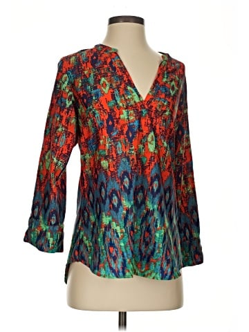 Collective Concepts 3/4 Sleeve Blouse (view 1)