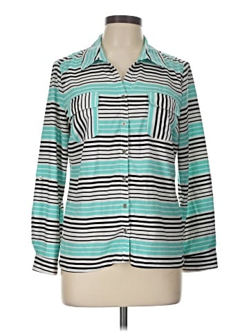 Elementz 3/4 Sleeve Button-Down Shirt (view 1)
