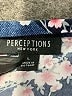 Perceptions Floral Blue Casual Dress Size L - photo 7