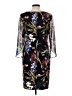 Connected Apparel Print Black Cocktail Dress Size 10 - photo 2