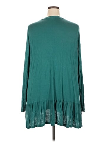 LOGO by Lori Goldstein Long Sleeve Silk Top (view 2)