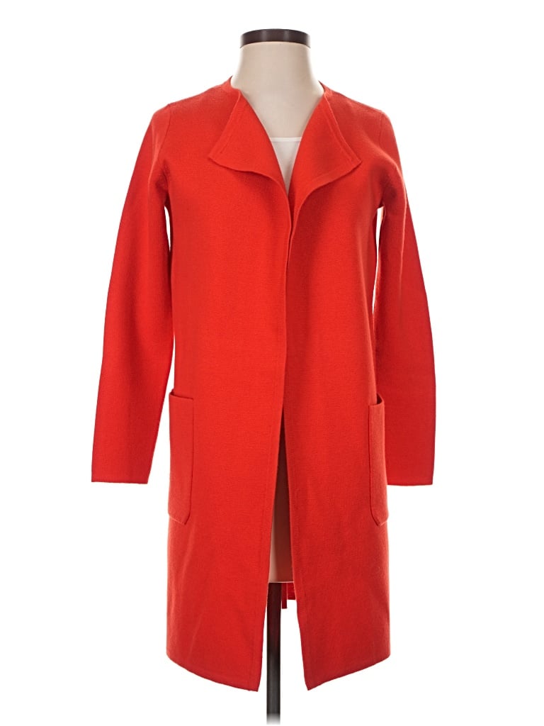 Pre-owned J.crew 365 Cardigan Sweater In Red