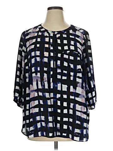 Not Your Daughter's Jeans 3/4 Sleeve Blouse (view 1)